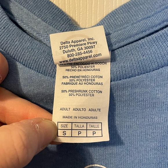 Delta Pro Weight blue Styx 2019 World Tour graphic band tee unisex sz S - Picture 4 of 7